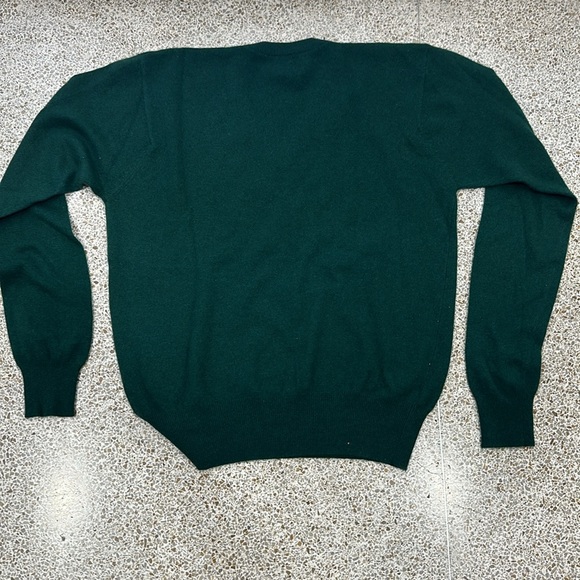 Men’s Parts International Green Cashmere Sweater - Picture 4 of 4